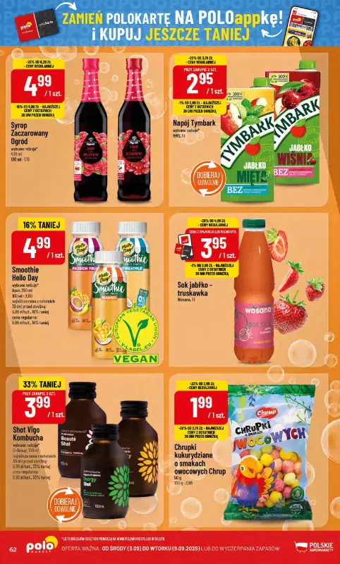 POLOmarket - gazetka promocyjna Gazetka od środy 03.09 do wtorku 09.09 - strona 62