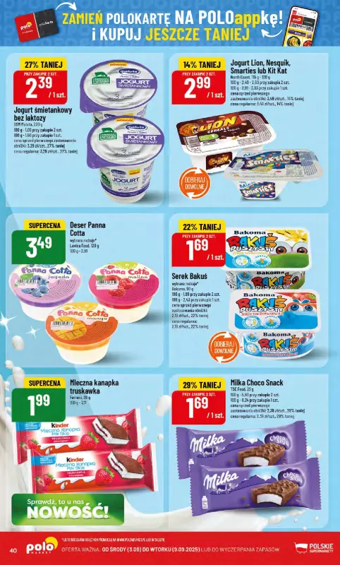 POLOmarket - gazetka promocyjna Gazetka od środy 03.09 do wtorku 09.09 - strona 40