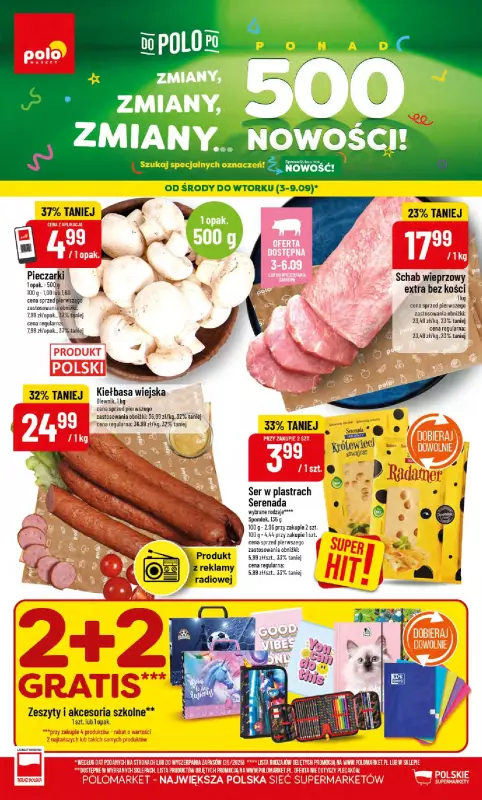 POLOmarket - gazetka promocyjna Gazetka od środy 03.09 do wtorku 09.09