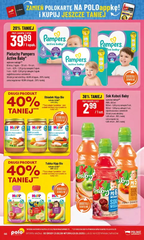 POLOmarket - gazetka promocyjna Gazetka od środy 03.09 do wtorku 09.09 - strona 66