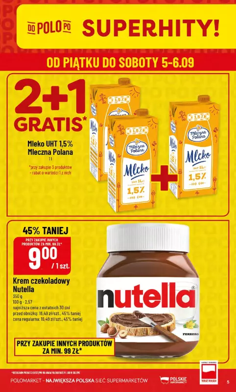 POLOmarket - gazetka promocyjna Gazetka od środy 03.09 do wtorku 09.09 - strona 5