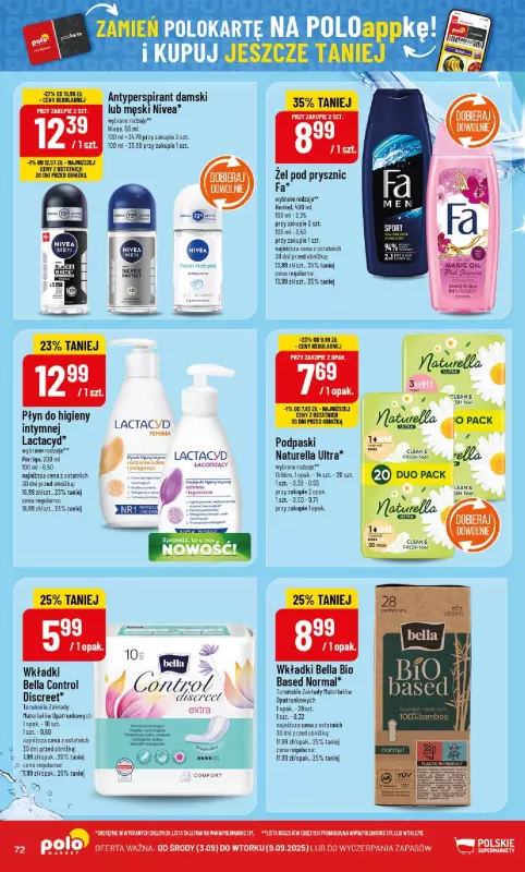 POLOmarket - gazetka promocyjna Gazetka od środy 03.09 do wtorku 09.09 - strona 72