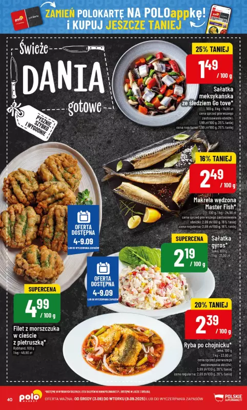 POLOmarket - gazetka promocyjna Gazetka od środy 03.09 do wtorku 09.09 - strona 40