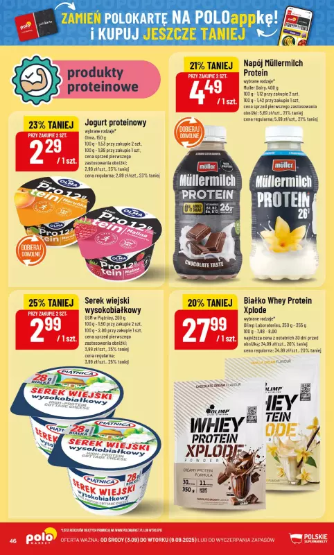 POLOmarket - gazetka promocyjna Gazetka od środy 03.09 do wtorku 09.09 - strona 46