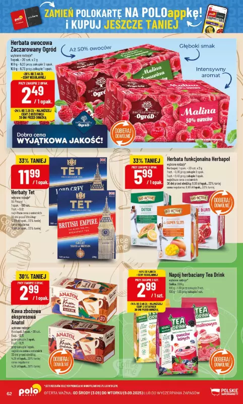 POLOmarket - gazetka promocyjna Gazetka od środy 03.09 do wtorku 09.09 - strona 62