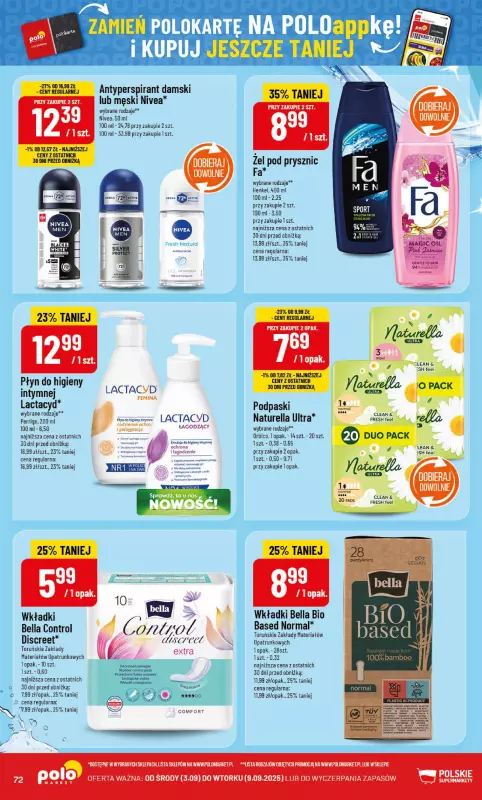 POLOmarket - gazetka promocyjna Gazetka od środy 03.09 do wtorku 09.09 - strona 72