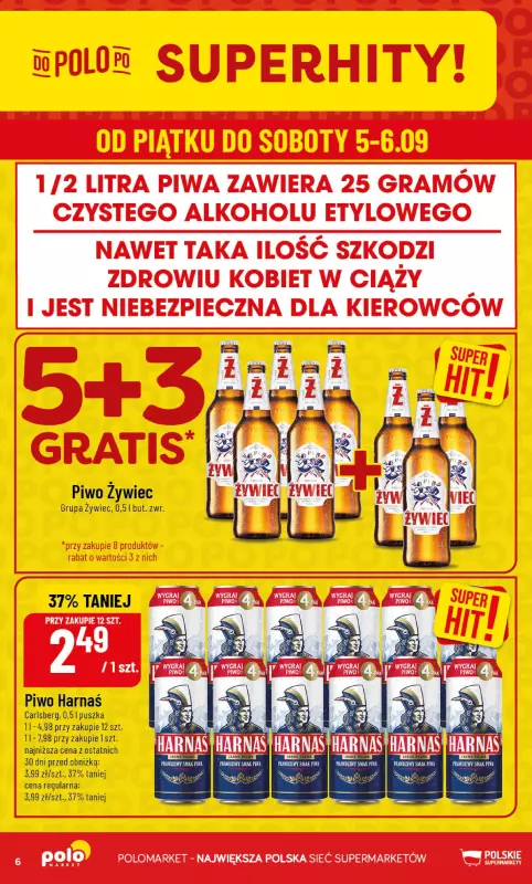 POLOmarket - gazetka promocyjna Gazetka od środy 03.09 do wtorku 09.09 - strona 6