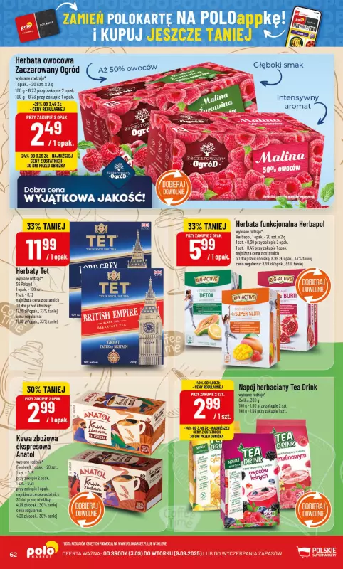 POLOmarket - gazetka promocyjna Gazetka od środy 03.09 do wtorku 09.09 - strona 62