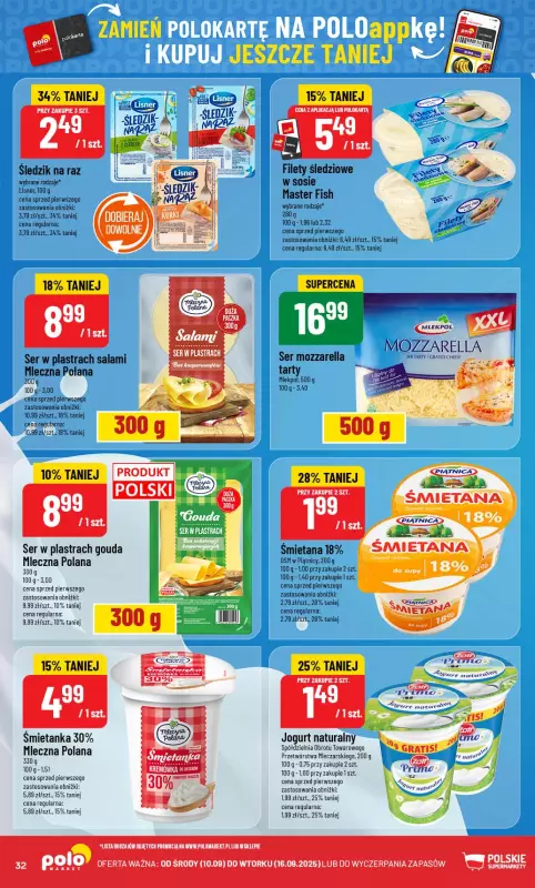 POLOmarket - gazetka promocyjna Gazetka od środy 10.09 do wtorku 16.09 - strona 32