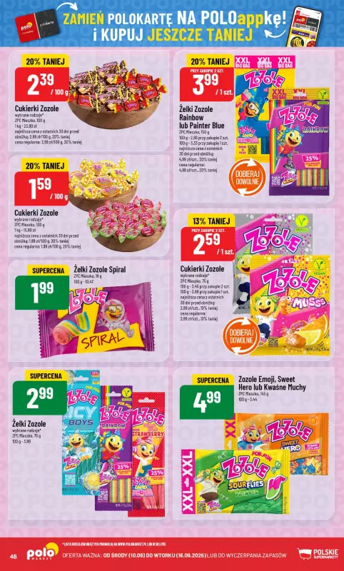 POLOmarket - gazetka promocyjna Gazetka od środy 10.09 do wtorku 16.09 - strona 48