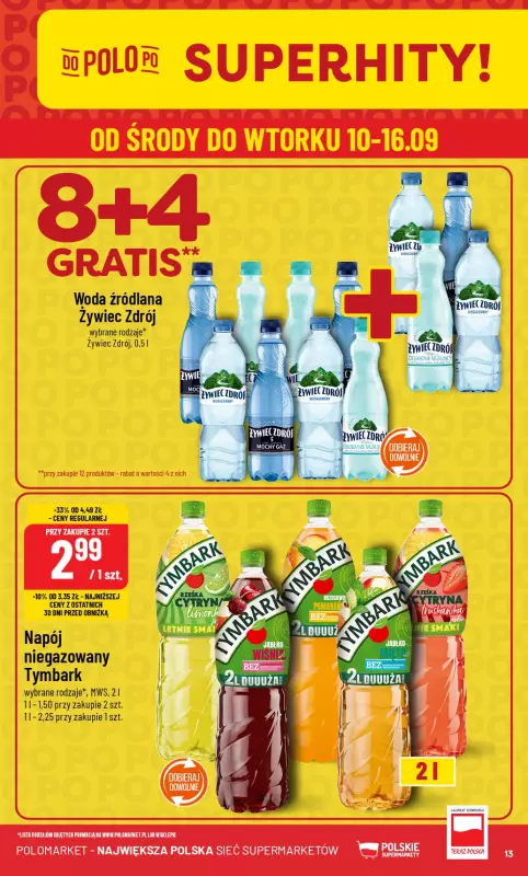 POLOmarket - gazetka promocyjna Gazetka od środy 10.09 do wtorku 16.09 - strona 13
