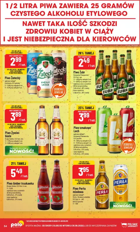 POLOmarket - gazetka promocyjna Gazetka od środy 10.09 do wtorku 16.09 - strona 54