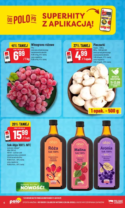POLOmarket - gazetka promocyjna Gazetka od środy 10.09 do wtorku 16.09 - strona 6