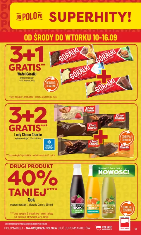 POLOmarket - gazetka promocyjna Gazetka od środy 10.09 do wtorku 16.09 - strona 15