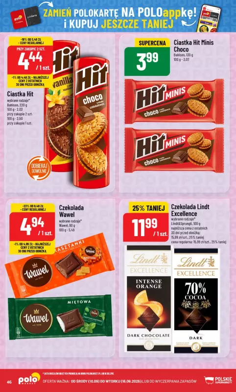 POLOmarket - gazetka promocyjna Gazetka od środy 10.09 do wtorku 16.09 - strona 46