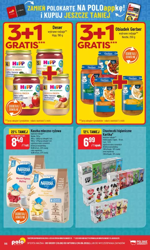 POLOmarket - gazetka promocyjna Gazetka od środy 10.09 do wtorku 16.09 - strona 56