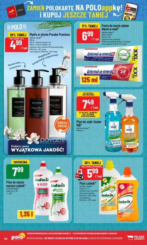 POLOmarket - gazetka promocyjna Gazetka od środy 10.09 do wtorku 16.09 - strona 58