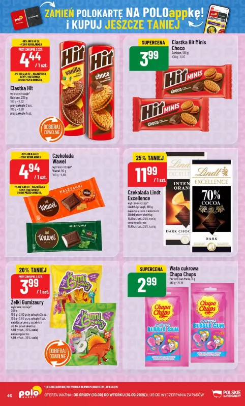 POLOmarket - gazetka promocyjna Gazetka od środy 10.09 do wtorku 16.09 - strona 46