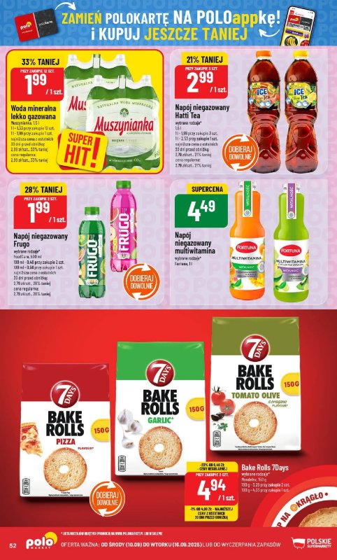 POLOmarket - gazetka promocyjna Gazetka od środy 10.09 do wtorku 16.09 - strona 52
