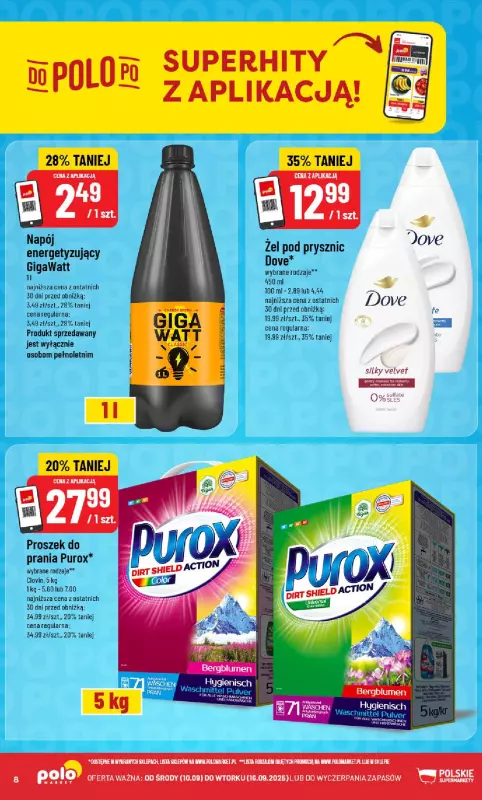 POLOmarket - gazetka promocyjna Gazetka od środy 10.09 do wtorku 16.09 - strona 8