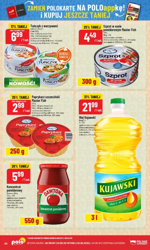 POLOmarket - gazetka promocyjna Gazetka od środy 10.09 do wtorku 16.09 - strona 40