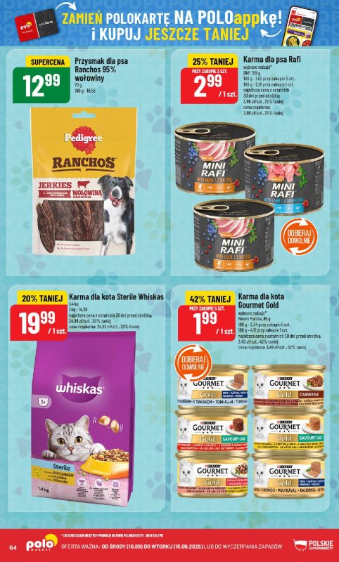 POLOmarket - gazetka promocyjna Gazetka od środy 10.09 do wtorku 16.09 - strona 64