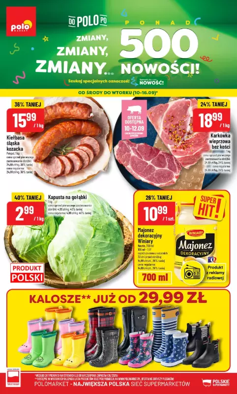 POLOmarket - gazetka promocyjna Gazetka od środy 10.09 do wtorku 16.09