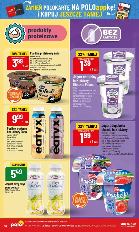 POLOmarket - gazetka promocyjna Gazetka od środy 17.09 do wtorku 23.09 - strona 38