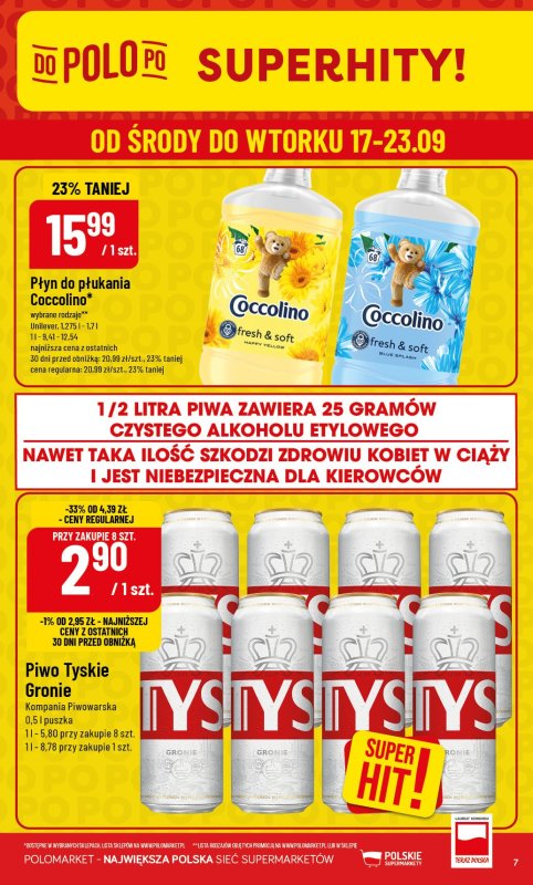 POLOmarket - gazetka promocyjna Gazetka od środy 17.09 do wtorku 23.09 - strona 7