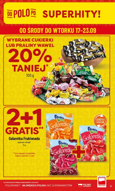 POLOmarket - gazetka promocyjna Gazetka od środy 17.09 do wtorku 23.09 - strona 21