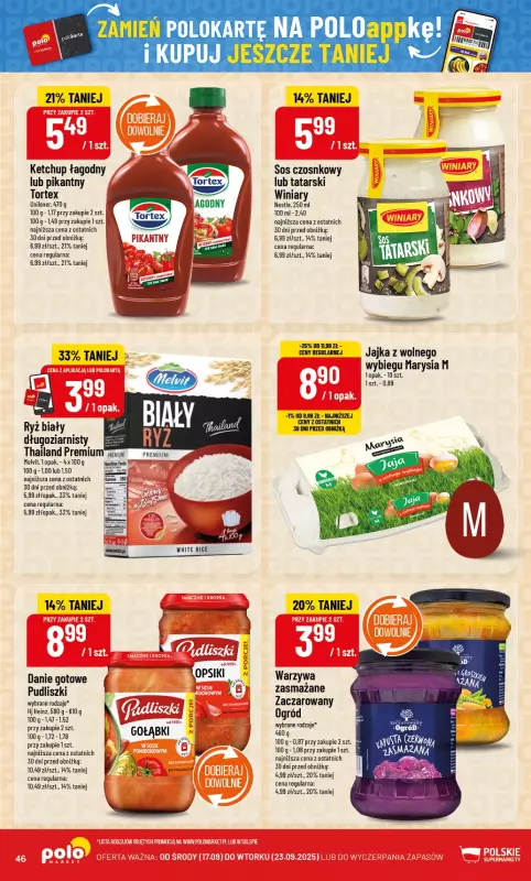 POLOmarket - gazetka promocyjna Gazetka od środy 17.09 do wtorku 23.09 - strona 46