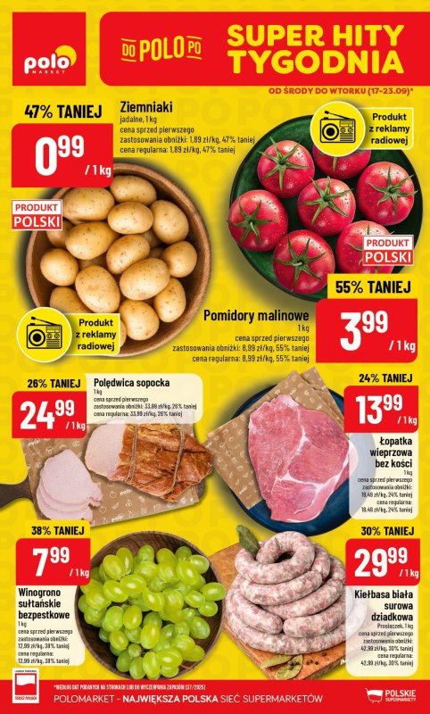 POLOmarket - gazetka promocyjna Gazetka od środy 17.09 do wtorku 23.09