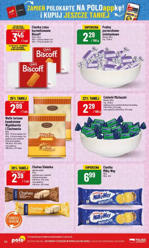 POLOmarket - gazetka promocyjna Gazetka od środy 17.09 do wtorku 23.09 - strona 54
