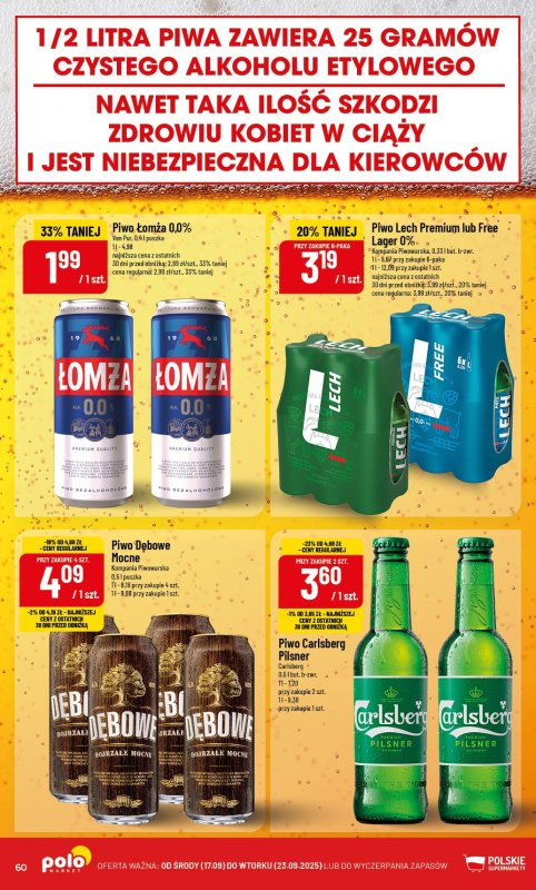 POLOmarket - gazetka promocyjna Gazetka od środy 17.09 do wtorku 23.09 - strona 60