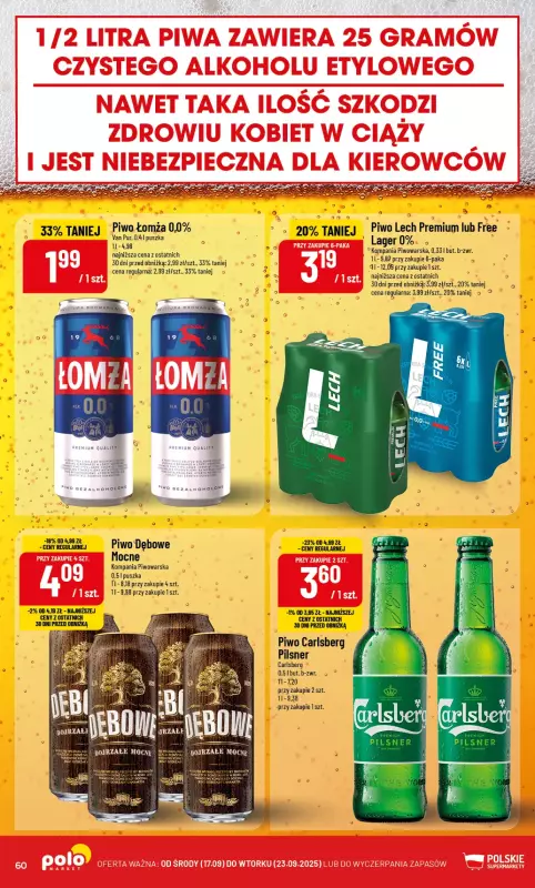 POLOmarket - gazetka promocyjna Gazetka od środy 17.09 do wtorku 23.09 - strona 60