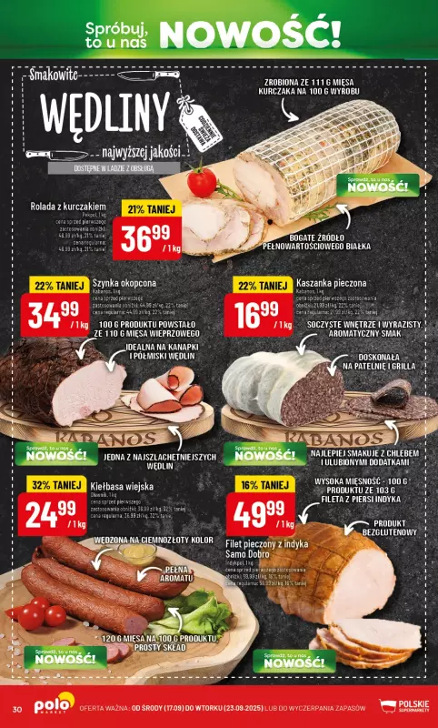 POLOmarket - gazetka promocyjna Gazetka od środy 17.09 do wtorku 23.09 - strona 30