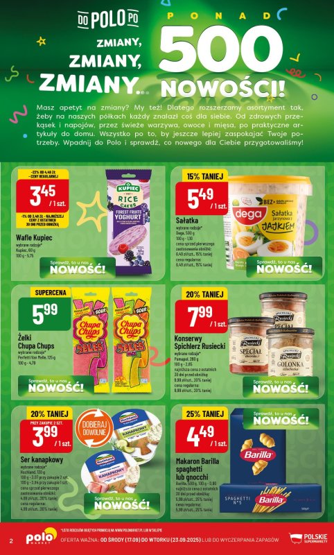 POLOmarket - gazetka promocyjna Gazetka od środy 17.09 do wtorku 23.09 - strona 2