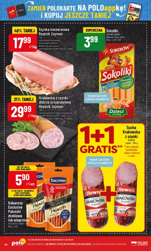 POLOmarket - gazetka promocyjna Gazetka od środy 17.09 do wtorku 23.09 - strona 34