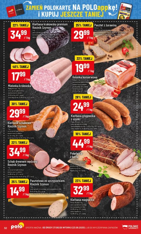 POLOmarket - gazetka promocyjna Gazetka od środy 17.09 do wtorku 23.09 - strona 32