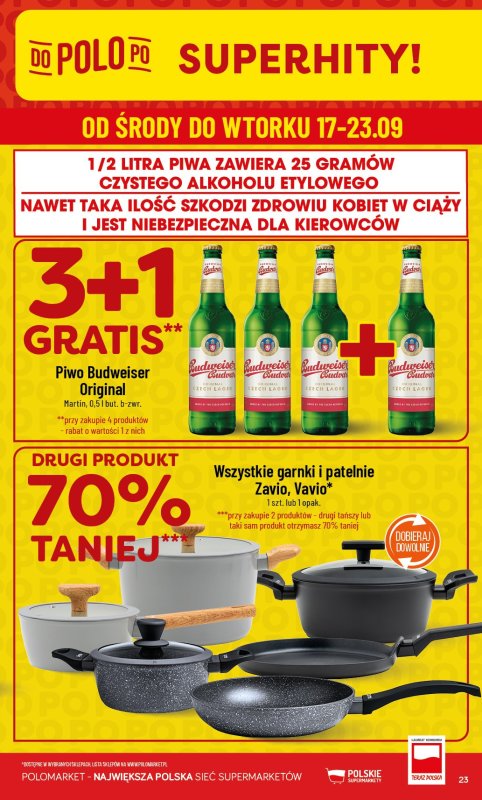 POLOmarket - gazetka promocyjna Gazetka od środy 17.09 do wtorku 23.09 - strona 23