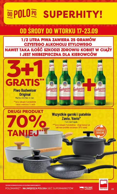 POLOmarket - gazetka promocyjna Gazetka od środy 17.09 do wtorku 23.09 - strona 23