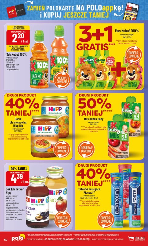 POLOmarket - gazetka promocyjna Gazetka od środy 17.09 do wtorku 23.09 - strona 62