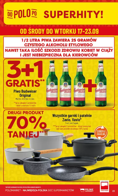 POLOmarket - gazetka promocyjna Gazetka od środy 17.09 do wtorku 23.09 - strona 23