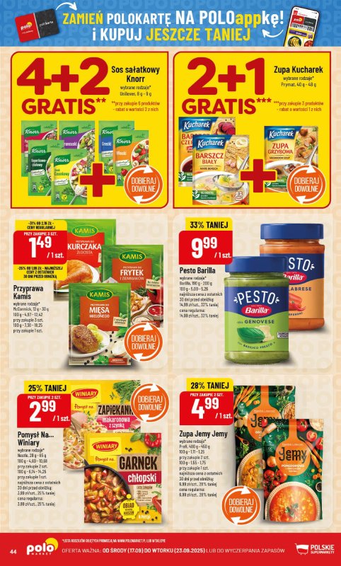 POLOmarket - gazetka promocyjna Gazetka od środy 17.09 do wtorku 23.09 - strona 44