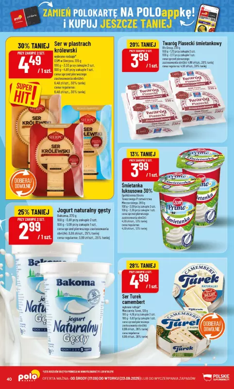 POLOmarket - gazetka promocyjna Gazetka od środy 17.09 do wtorku 23.09 - strona 40