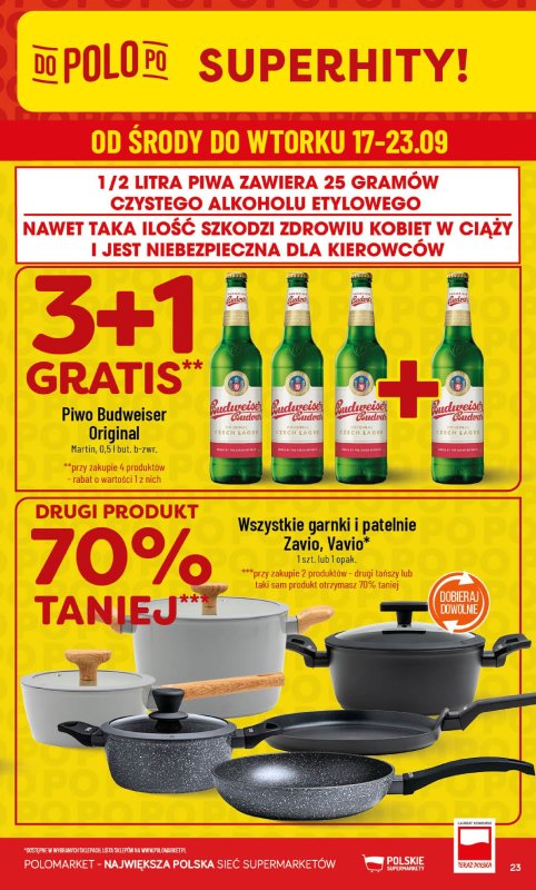 POLOmarket - gazetka promocyjna Gazetka od środy 17.09 do wtorku 23.09 - strona 23