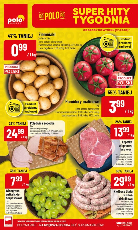 POLOmarket - gazetka promocyjna Gazetka od środy 17.09 do wtorku 23.09