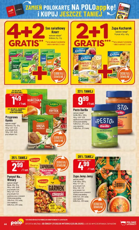 POLOmarket - gazetka promocyjna Gazetka od środy 17.09 do wtorku 23.09 - strona 44