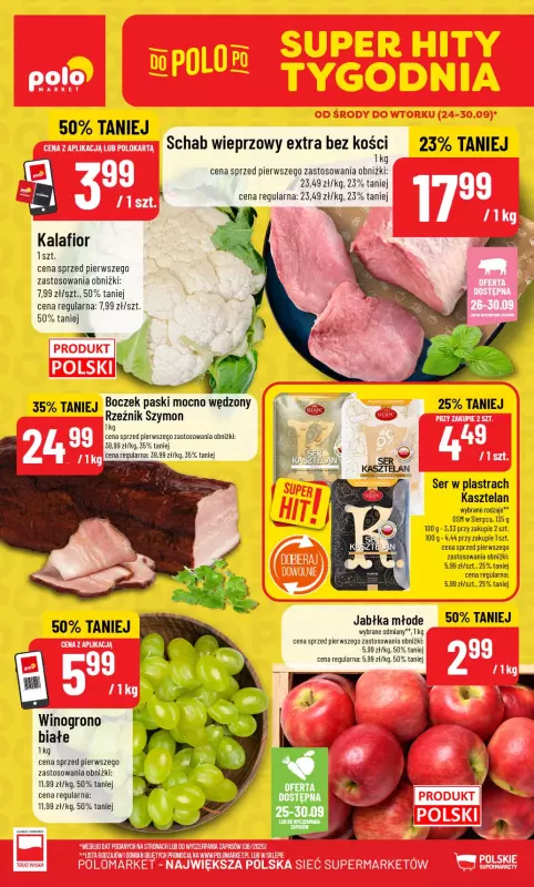 POLOmarket - gazetka promocyjna Gazetka od środy 24.09 do wtorku 30.09