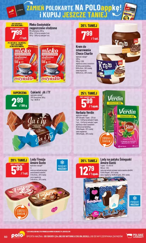 POLOmarket - gazetka promocyjna Gazetka od środy 24.09 do wtorku 30.09 - strona 50